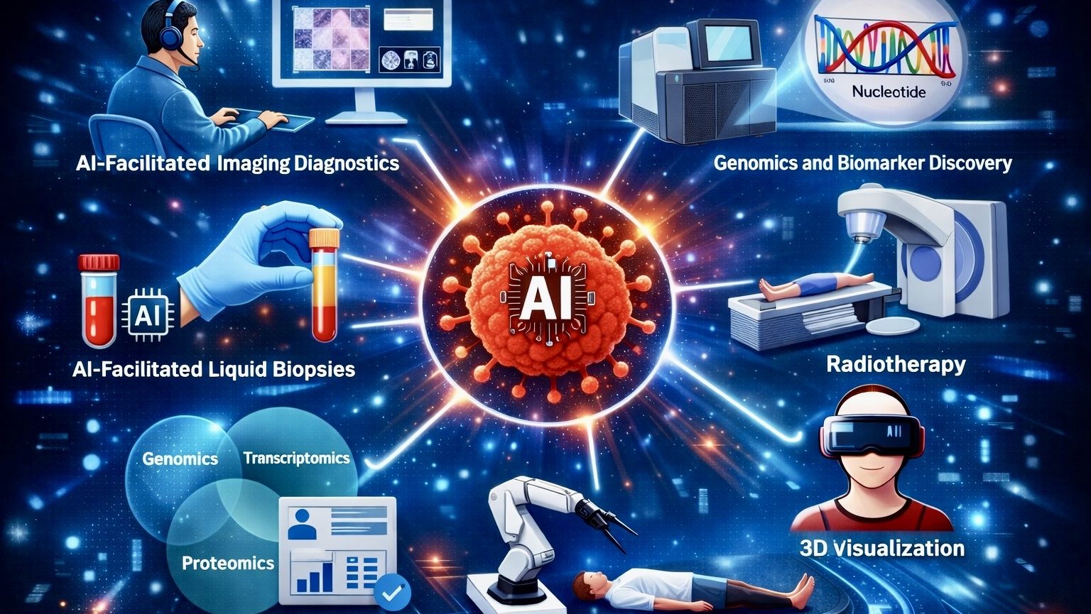 Artificial intelligence technology used in cancer detection and medical research visualization
