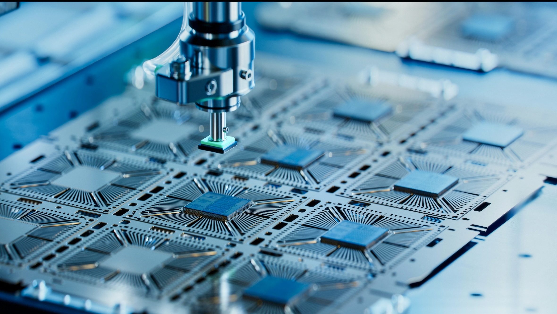 AI semiconductor chip manufacturing advanced microchip production for artificial intelligence