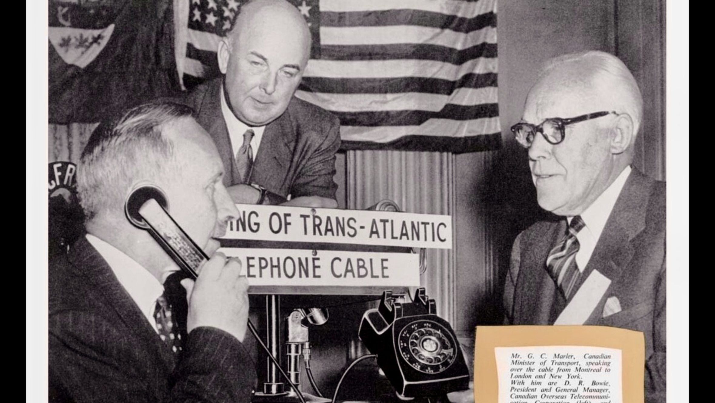 First Transatlantic Telephone Call Connects North America and Europe (1927)