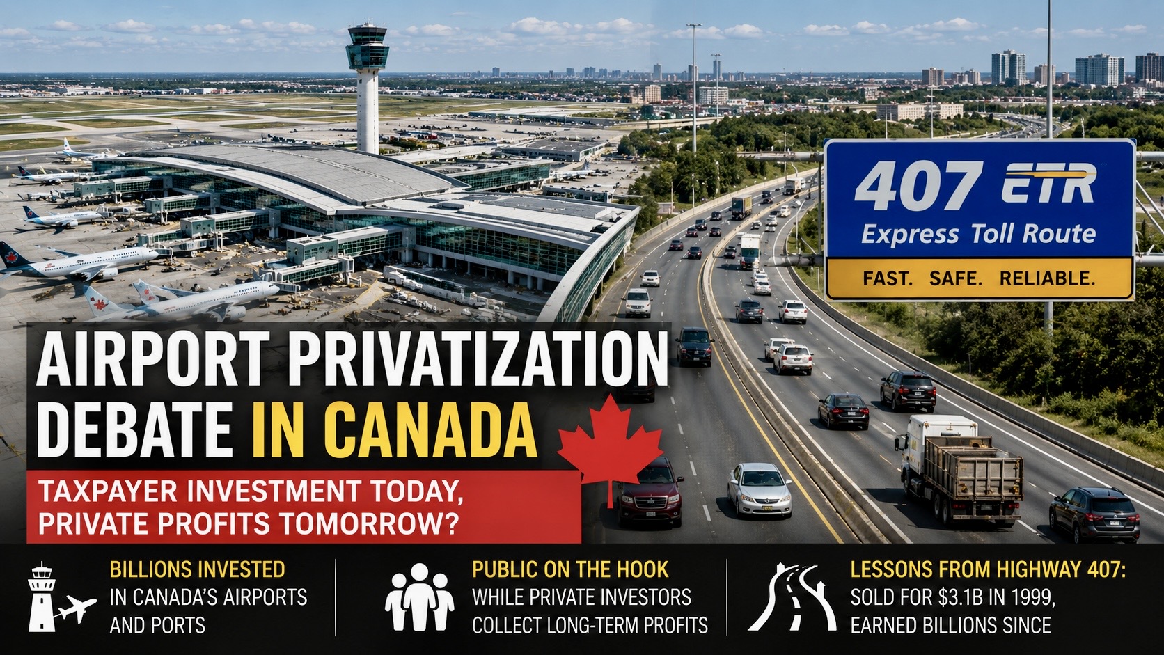 Canada Explores Airport Privatization as Debate Grows Over Long-Term Public Revenue
