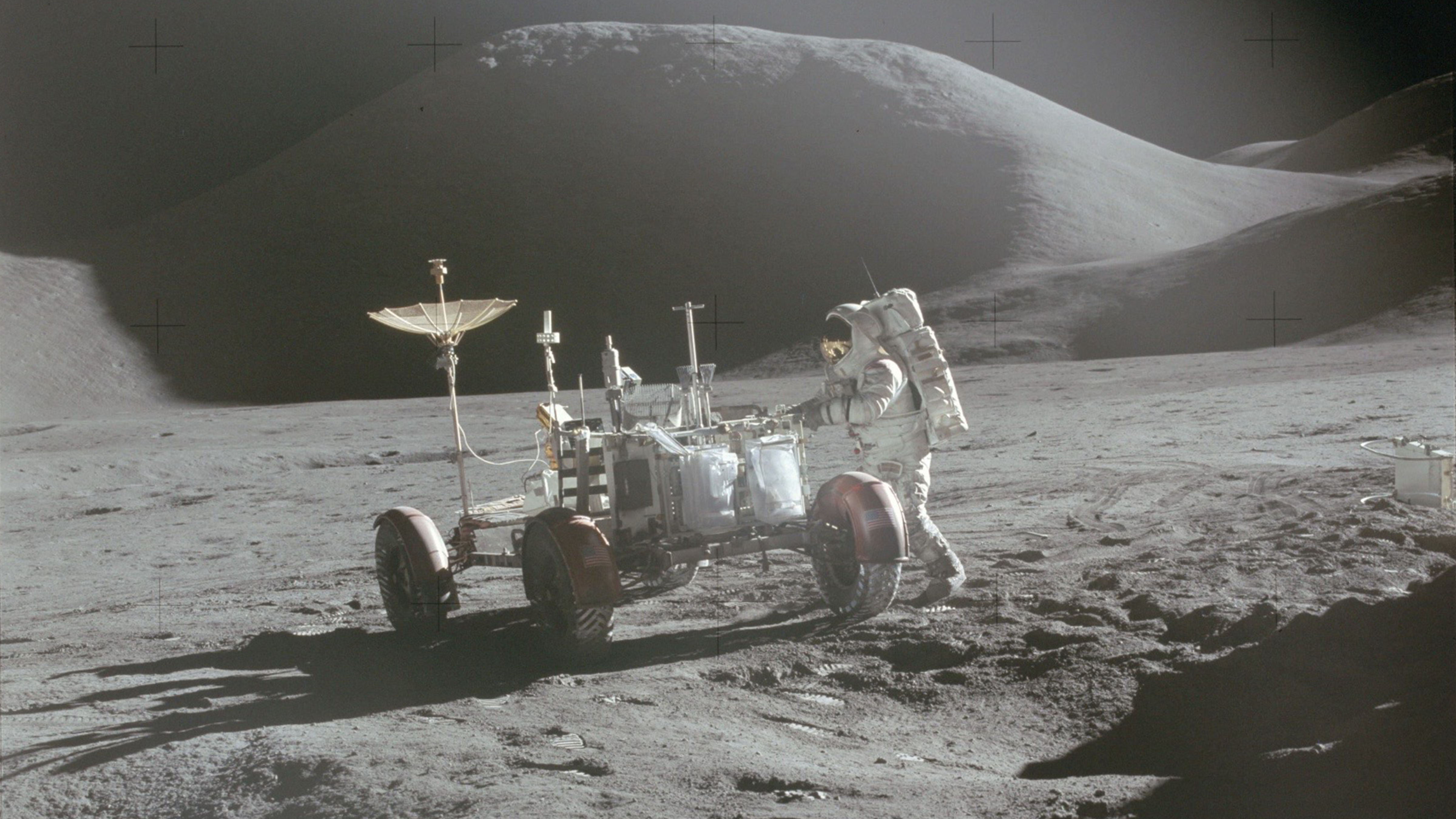 1971: Apollo 15 Lunar Rover Makes Its Debut