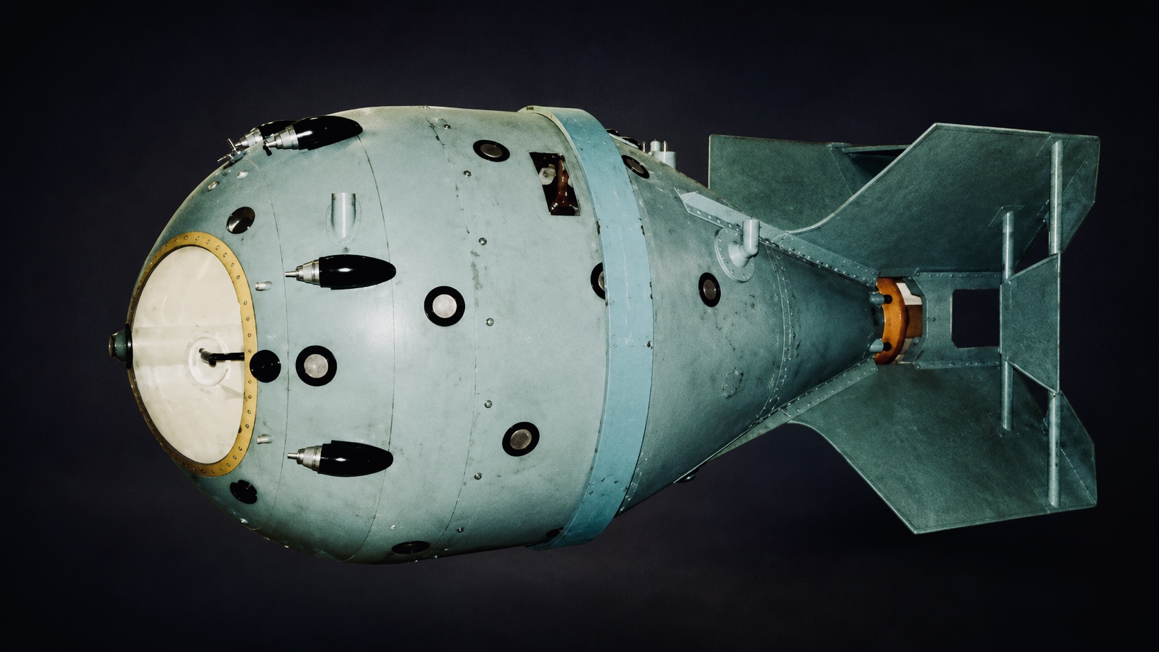 Soviet RDS-1 atomic bomb, the weapon design tested at Semipalatinsk on August 29, 1949.