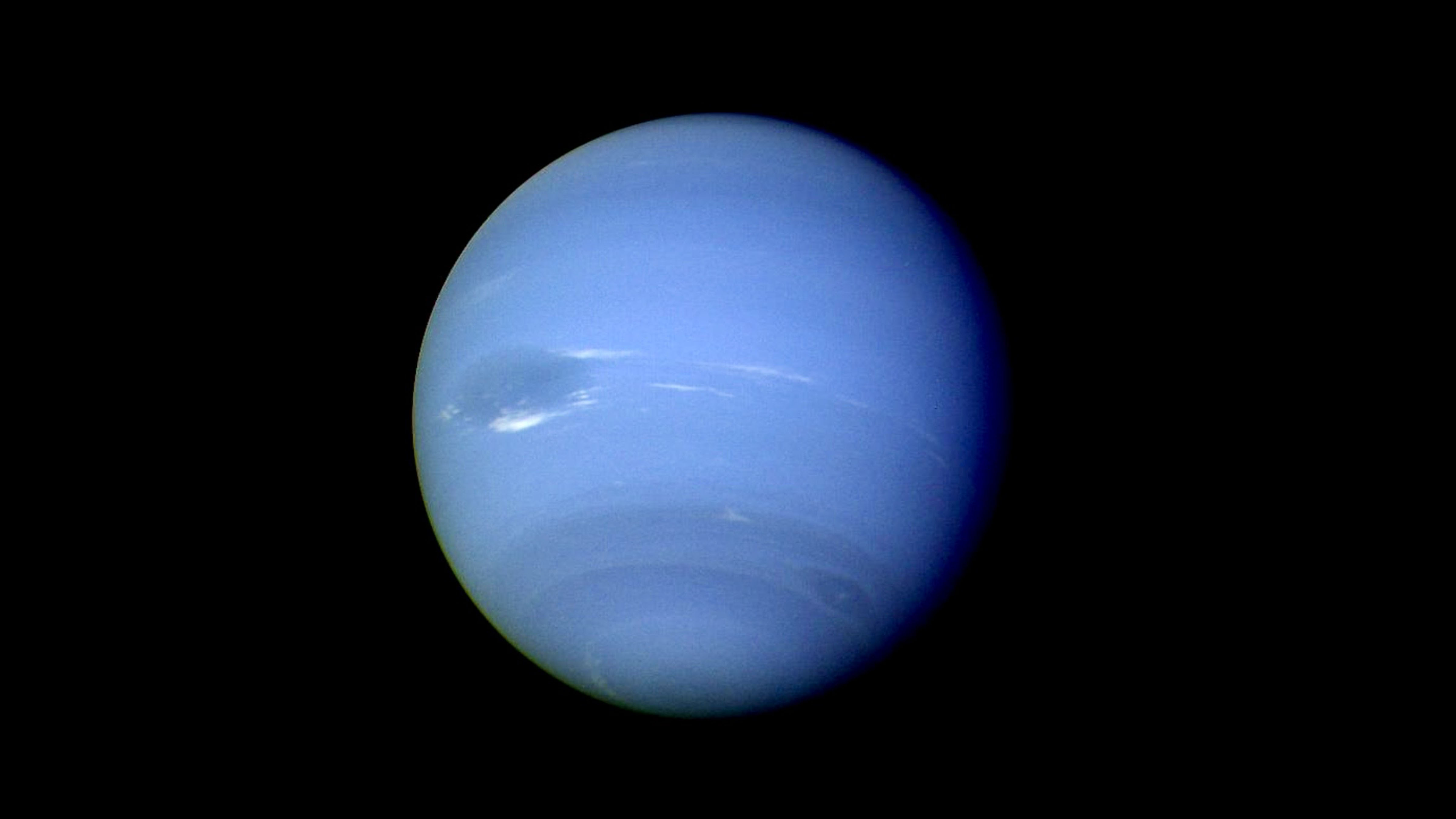 Neptune photographed by NASA’s Voyager 2 spacecraft during its historic 1989 flyby